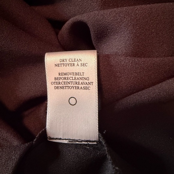 A.L.C. Campbell Silk Belted Dress Black Size 0 - Picture 6 of 6